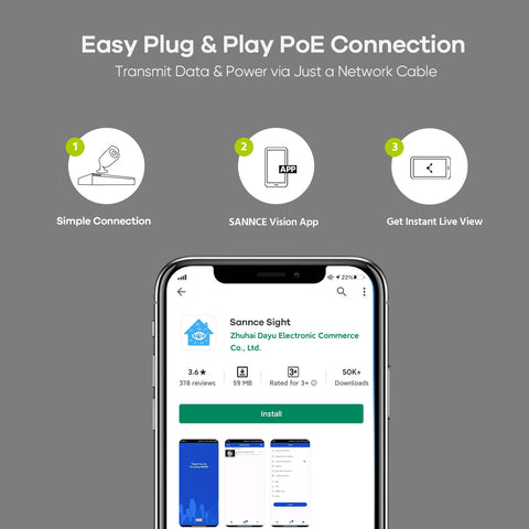 Certified Refurbished, NVR PoE 4K a 8 canali H.265+ - fino a 10 canali per 8 telecamere PoE + 2 telecamere IP WiFi, supportato ONVIF, registrazione audio