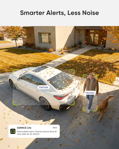 HR500 – Zewnętrzna kamera monitoringu PoE IP 5MP PT z AI, wykrywanie ludzi i pojazdów, slot microSD