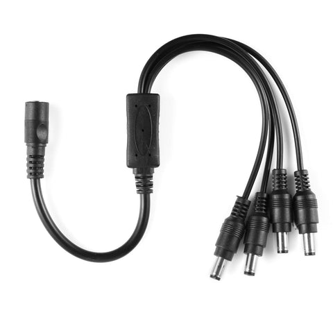 One-Quarter Power Cord, 330mm Long, With Wire File, Multi-Stranded Bare Copper Core, 5.5*2.1 Tuning Fork Connector