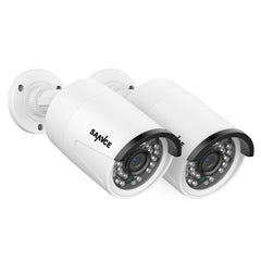 Zestaw 2× Kamera IP PoE 4K 8MP Zewnętrzna – Inteligentne Alerty Osoba/Pojazd, Dwukierunkowe Audio, Kompatybilna z SANNCE N98PBD / N96PBK