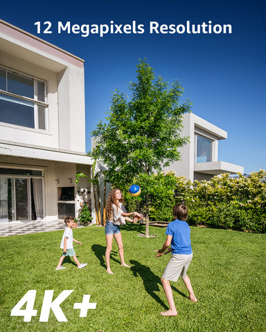 ANNKE H1200 - Zestaw do Monitoringu PoE 4 Kamery 4K 12MP z 8-Kanałowy Rejestratorem NVR z HDD 2 TB, Noktowizja Pelny Kolor & EXIR, Wykrywanie Ludzi i Pojazdów, H.265+, Wbudowany Mikrofon, IP67