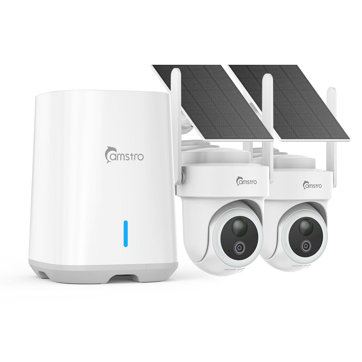 CAMSTRO 4K Ultra HD Wireless Home Security Camera System, Smart Human Detection, Dual-Band WiFi, Two-Way Audio, Night Vision, No Monthly Fee