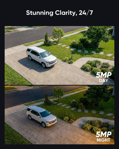 HR500 – Zewnętrzna kamera monitoringu PoE IP 5MP PT z AI, wykrywanie ludzi i pojazdów, slot microSD