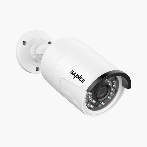 Certified Refurbished 3MP Full HD PoE IP Bullet Security Camera w/ Audio Recording for SANNCE NVR N98PBD/N96PBK