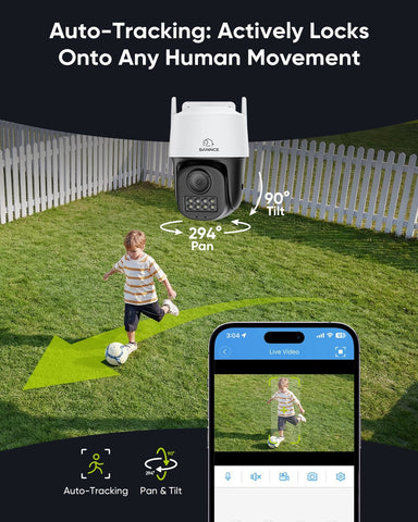 HR500 – Zewnętrzna kamera monitoringu PoE IP 5MP PT z AI, wykrywanie ludzi i pojazdów, slot microSD