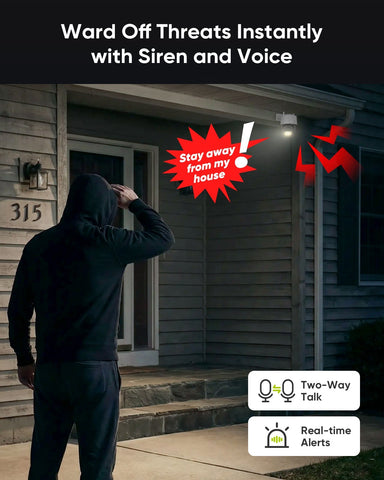 HR500 – Zewnętrzna kamera monitoringu PoE IP 5MP PT z AI, wykrywanie ludzi i pojazdów, slot microSD