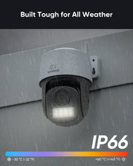 HR500 – Zewnętrzna kamera IP PoE PT 5MP, obrót i pochylenie, wykrywanie ludzi i pojazdów AI, gniazdo kart microSD