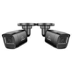 2MP 2pcs Outdoor Bullet CCTV Cameras, Smart Human / Vehicle / Motion Detection(2-Pack)