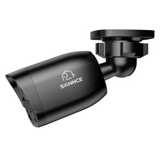 SANNCE Mini System Monitoringu DVR 4CH, 4× Zewnętrzne Kamery Tubowe 1080P, Złącze USB-C, Kolorowy Tryb Nocny Dual-Light, Detekcja AI Ludzi i Pojazdów, Obsługa Kart SD do 512GB, do Domu, Garażu i Małej Firmy