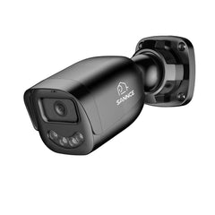 SANNCE Mini System Monitoringu DVR 4CH, 4× Zewnętrzne Kamery Tubowe 1080P, Złącze USB-C, Kolorowy Tryb Nocny Dual-Light, Detekcja AI Ludzi i Pojazdów, Obsługa Kart SD do 512GB, do Domu, Garażu i Małej Firmy