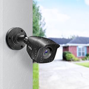 1080p HD 5-in-1 DVR Security System with 4 100ft Night Vision Cameras, Smart Motion, Remote Access, Smart Playback, IP66 Waterproof