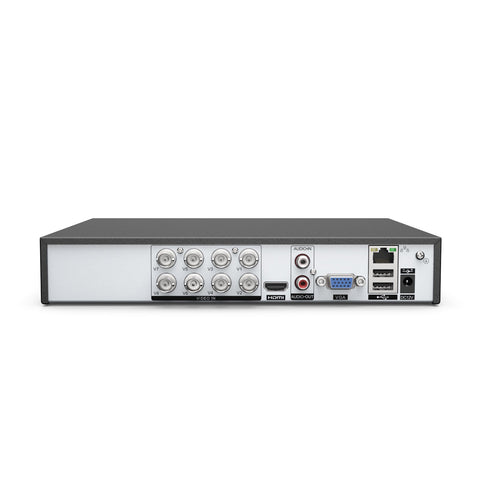 Certified Refurbished 1080P 8-Channel Security DVR, Standalone Hybrid 5-in-1 Digital Video Recorder for CVBS/AHD/TVI/CVI/IP Cameras System