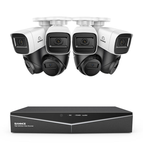 1080p 16 Channel 8 Camera Outdoor Wired Security System, Smart Motion Detection, 100 ft Infrared Night Vision, IP67 Weatherproof