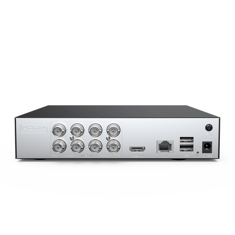 5MP 8 Channel PT Security Camera System - Hybrid 5-in-1 DVR, Pan & Tilt CCTV Camera, 100 ft Night Vision, Motion Detection, Outdoor, Waterproof