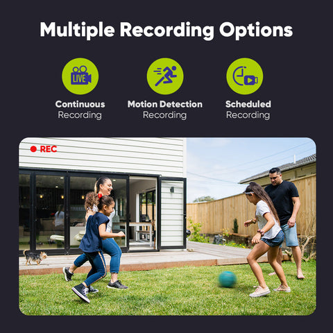 8 Channel 5MP Wired Security Camera System - Hybrid DVR, 4pcs 2MP Cameras, Outdoor & Indoor, Smart Motion Detection, Remote Access