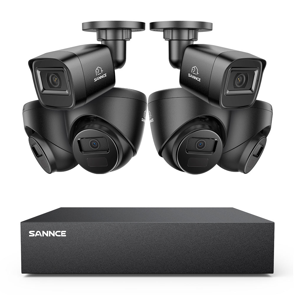 5MP 8-Channel Wired Security DVR System with 6pcs 2MP Outdoor CCTV Cameras, Smart Human / Vehicle / Motion Detection