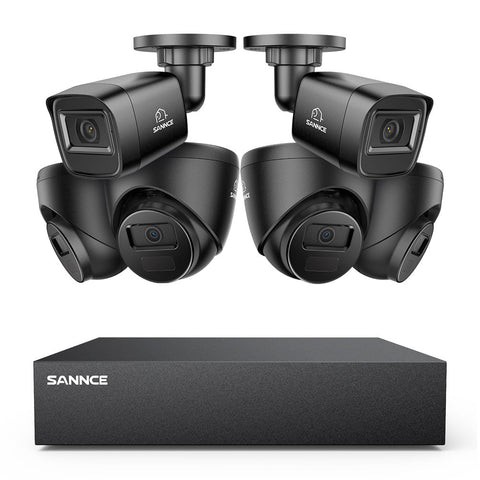 5MP 8-Channel Wired Security DVR System with 6pcs 2MP Outdoor CCTV Cameras, Smart Human / Vehicle / Motion Detection