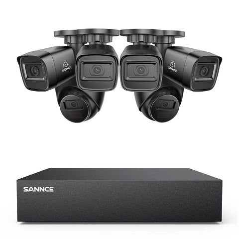 5MP 8-Channel Wired Security DVR System with 6pcs 2MP Outdoor CCTV Cameras, Smart Human / Vehicle / Motion Detection