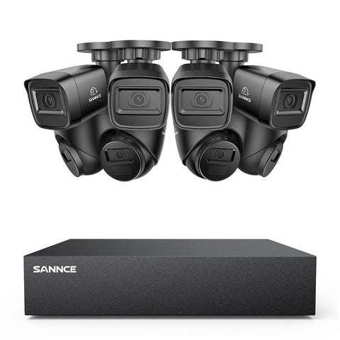 5MP 8-Channel Wired Security DVR System with 8pcs 2MP Outdoor CCTV Cameras, Smart Human / Vehicle / Motion Detection