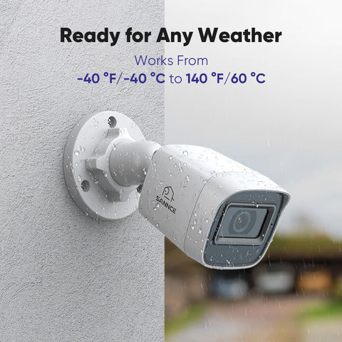 8 Channel 5MP Wired Security Camera System - Hybrid DVR, 2pcs 2MP Bullet Cameras, Outdoor & Indoor, Smart Motion Detection, Remote Access