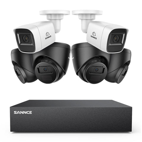 5MP 8-Channel Wired Security DVR System with 6pcs 2MP Outdoor CCTV Cameras, Smart Human / Vehicle / Motion Detection