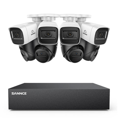 5MP 8-Channel Wired Security DVR System with 8pcs 2MP Outdoor CCTV Cameras, Smart Human / Vehicle / Motion Detection