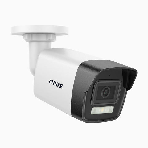 C1200 - Telecamera IP PoE esterno 4K 12MP, visione notturna a colori e IR, Rilevamento umano e veicolare, H.265+, Microfono integrato, Archiviazione locale fino a 512 GB, IP67