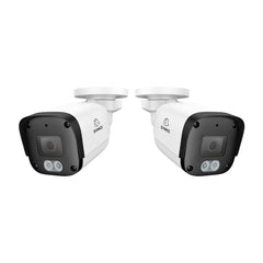 2PCS 5MP Full HD PoE IP Security Camera, Night Vision, Advanced Detection, IP67 Waterproof
