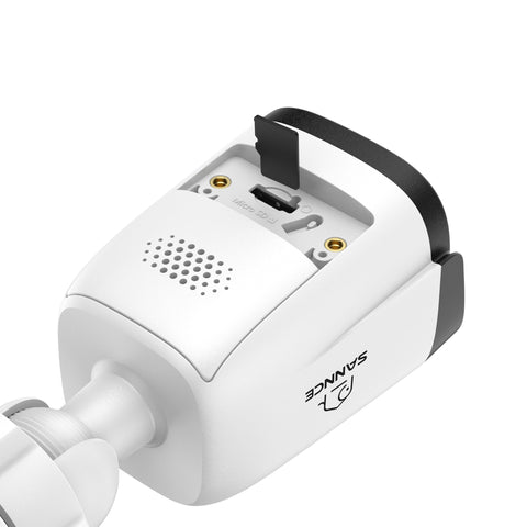 2PCS 5MP Full HD PoE IP Bullet Security Camera, 256G Storage TF Card Capacity, Two-Way Communication