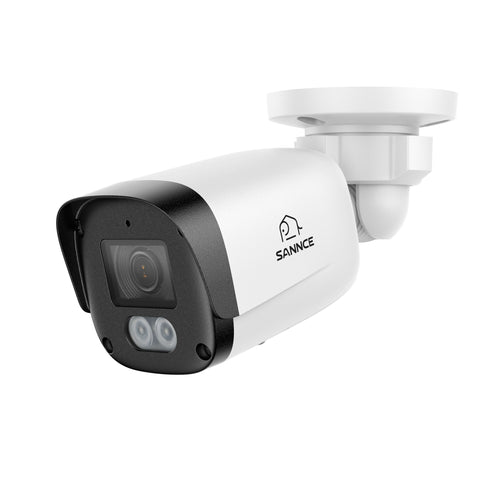 2PCS 5MP Full HD PoE IP Bullet Security Camera, 256G Storage TF Card Capacity, Two-Way Communication