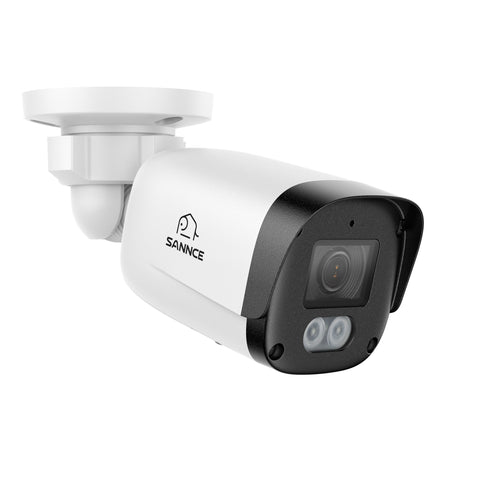2PCS 5MP Full HD PoE IP Bullet Security Camera, 256G Storage TF Card Capacity, Two-Way Communication