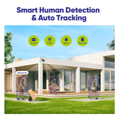 10 Channel Wireless PT Security Camera System, 5MP NVR w/ 10.1'' LCD Monitor, Pan & Tilt IP Cameras AI Human Detection, Remote Access, Smart Motion Alerts, Work with Alexa