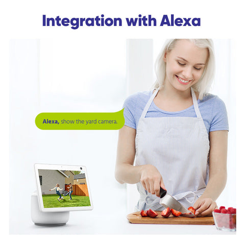 10 Channel Wireless PT Security Camera System, 5MP NVR w/ 10.1'' LCD Monitor, Pan & Tilt IP Cameras AI Human Detection, Remote Access, Smart Motion Alerts, Work with Alexa