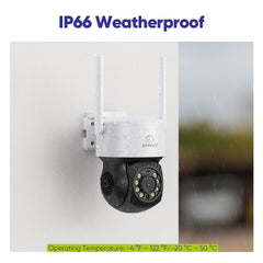 10 Channel Wireless PT Security Camera System, 5MP NVR w/ 10.1'' LCD Monitor, Pan & Tilt IP Cameras AI Human Detection, Remote Access, Smart Motion Alerts, Work with Alexa