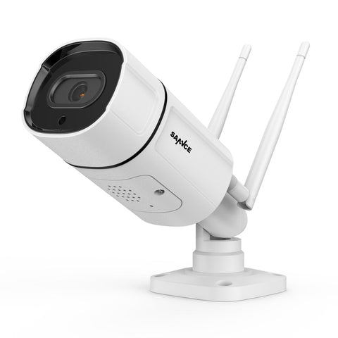 3MP Wireless Outdoor Bullet Security Camera – Waterproof IP Camera with Dual Antenna, H.265, IR Night Vision, Two-Way Audio & TF Card Support