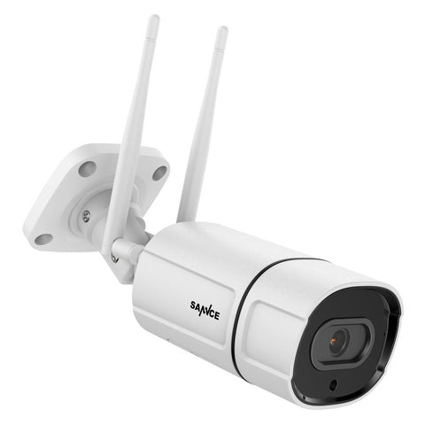 3MP Wireless Outdoor Bullet Security Camera – Waterproof IP Camera with Dual Antenna, H.265, IR Night Vision, Two-Way Audio & TF Card Support