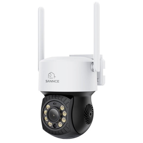 5MP 16-Channel Wireless CCTV System, 8MP NVR, PT WiFi Cameras, AI Audio, Human Detection, Work With Alexa (2xPT Cameras + 1x4MP Dual-Lens Wide-Angle Camera)