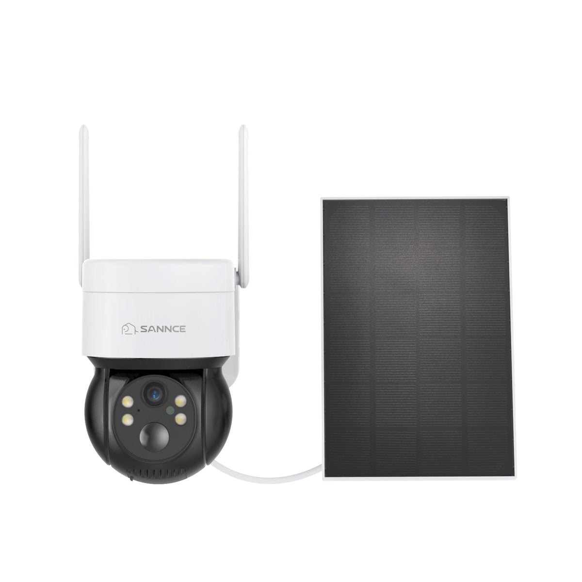 Certified Refurbished, 2K 4MP Wireless Pan & Tilt IP Camera, Battery/Solar Powered, Color Night Vision, Two-Way Audio, Compatible with Alexa, PIR Human Detection