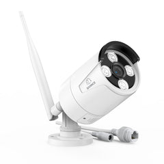 Zestaw 2× Bezprzewodowa Kamera IP WiFi 4K 8MP Zewnętrzna – Detekcja Człowieka, Inteligentne Alerty, Widzenie Nocne 30 m, Audio 2-Way, Alexa, do NVR SANNCE N98WHG