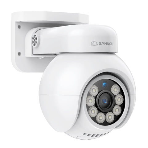 Zestaw 2× Kamera IP PoE 4K UHD Zewnętrzna Obrotowa (Pan & Tilt), AI Detekcja Pojazdów, Dwukierunkowe Audio, microSD do 256 GB, ONVIF, do NVR SANNCE N98PBD / N96PBK