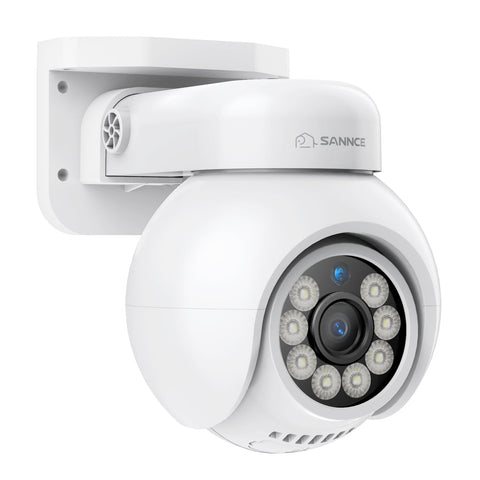 10 Channel 4K PoE Security System, 8MP Bullet & Pan-Tilt IP Cameras with AI Human/Vehicle Detection, Color Night Vision & Two-Way Audio