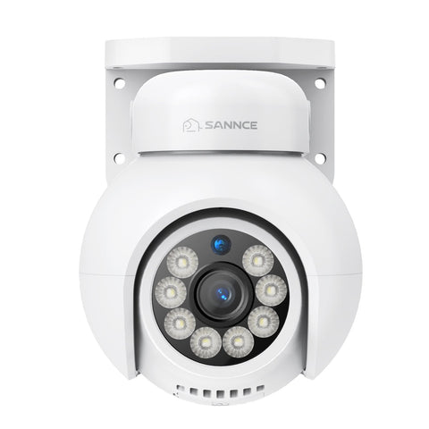 10 Channel 4K PoE Security Camera System with 4 Cameras, 8MP Outdoor Pan-Tilt IP Cameras, AI Detection, Smart Tracking, Color Night Vision, H.265+, Two-Way Audio