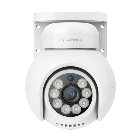 4K 8-Channel PoE Security NVR System with 5PCS 8MP Cameras, 1X 20X PTZ + 2X Bullet + 2X PT IP Cameras, Auto Tracking, Two-Way Audio, Night Vision