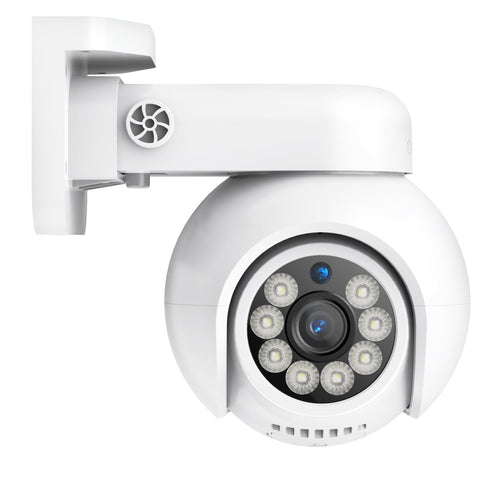 10 Channel 4K PoE Security System, 8MP Bullet & Pan-Tilt IP Cameras with AI Human/Vehicle Detection, Color Night Vision & Two-Way Audio