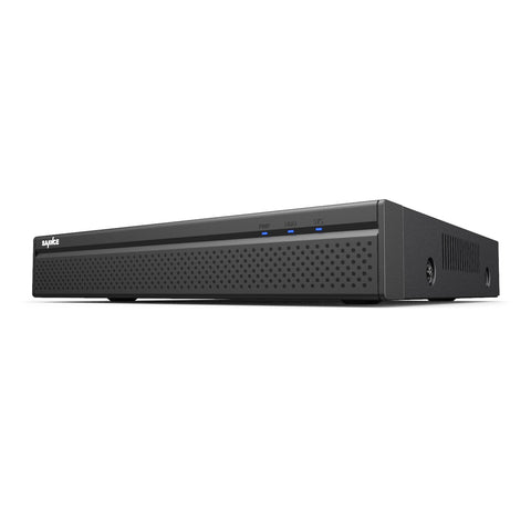 NVR PoE 4K a 8 canali H.265+ - fino a 10 canali per 8 telecamere PoE + 2 telecamere IP WiFi, supportato ONVIF, registrazione audio