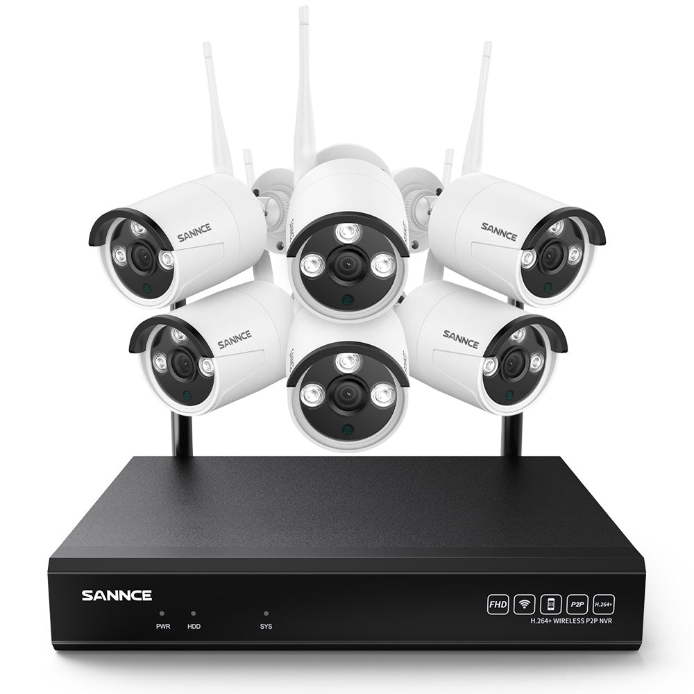 5MP 10-Channel Wireless Security Camera System, 8MP NVR, 5MP Cameras, Two-Way Audio, IP66 Waterproof, Smart AI Human Detection, Work With Alexa