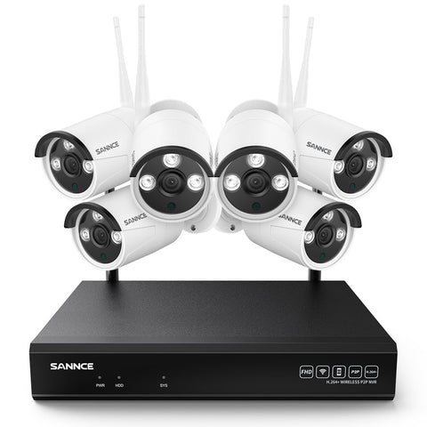 3MP 10-Channel Wireless Security Camera System,  8MP NVR, 3MP IP Camera, Audio Recording, IP66 Waterproof, Smart AI Human Detection, Work With Alexa