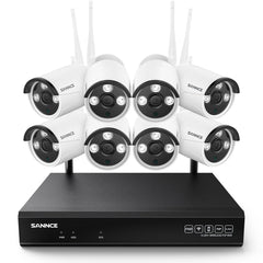 5MP 10-Channel Wireless Security Camera System, 8MP NVR, 5MP Cameras, Two-Way Audio, IP66 Waterproof, Smart AI Human Detection, Work With Alexa