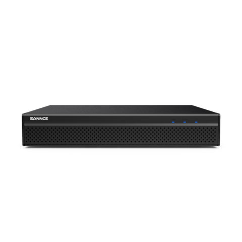 SANNCE DQK400P – Zestaw do Monitoringu PoE 4 Kamery 4Mpx z 8-Kanałowy 4K Rejestratorem NVR, panoramiczny widok 170°, inteligentne kolorowe widzenie nocne, dwukierunkowy dźwięk, Alexa