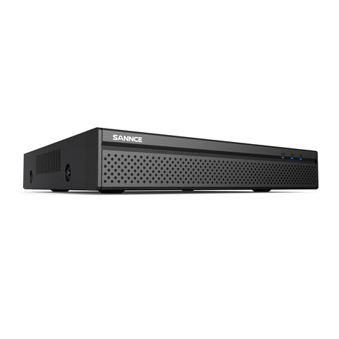 SANNCE DQK400P – Zestaw do Monitoringu PoE 4 Kamery 4Mpx z 8-Kanałowy 4K Rejestratorem NVR, panoramiczny widok 170°, inteligentne kolorowe widzenie nocne, dwukierunkowy dźwięk, Alexa